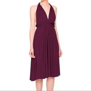 Twobirds Short Straight Aubergine Convertible Dress